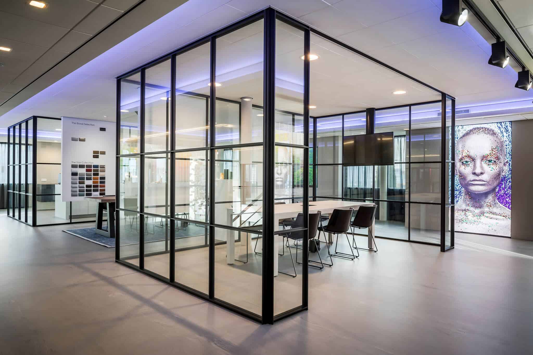 binnenhuisarchitect ontwerp kantoor stoelen Gispen systeemwand Planeffect carpet Modulyss interieurdesign Wildenberg