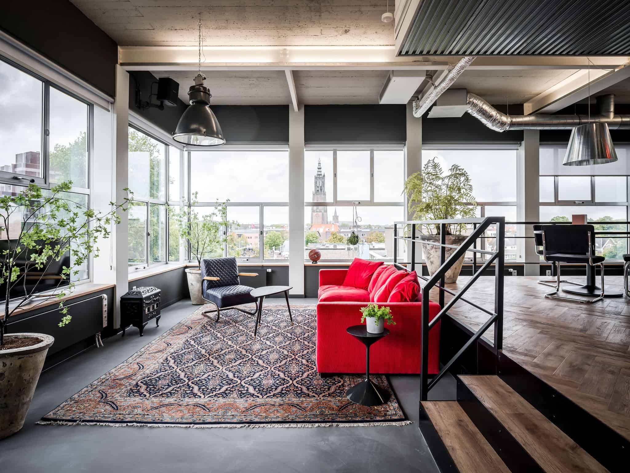 interieurarchitect ontwerpt kantoor aula Newpublic lounge