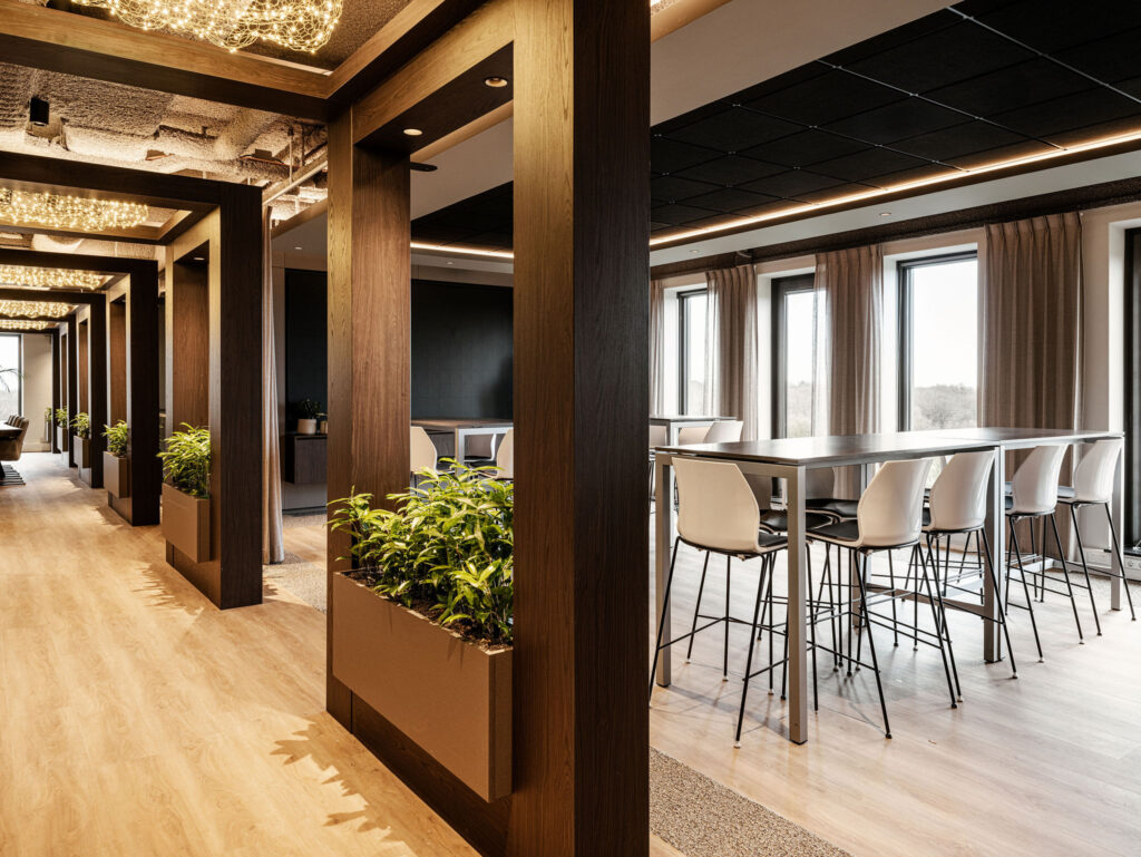 interieurarchitect Wildenberg NTT Data kantoor Meinema Peter Baas gangzone groen