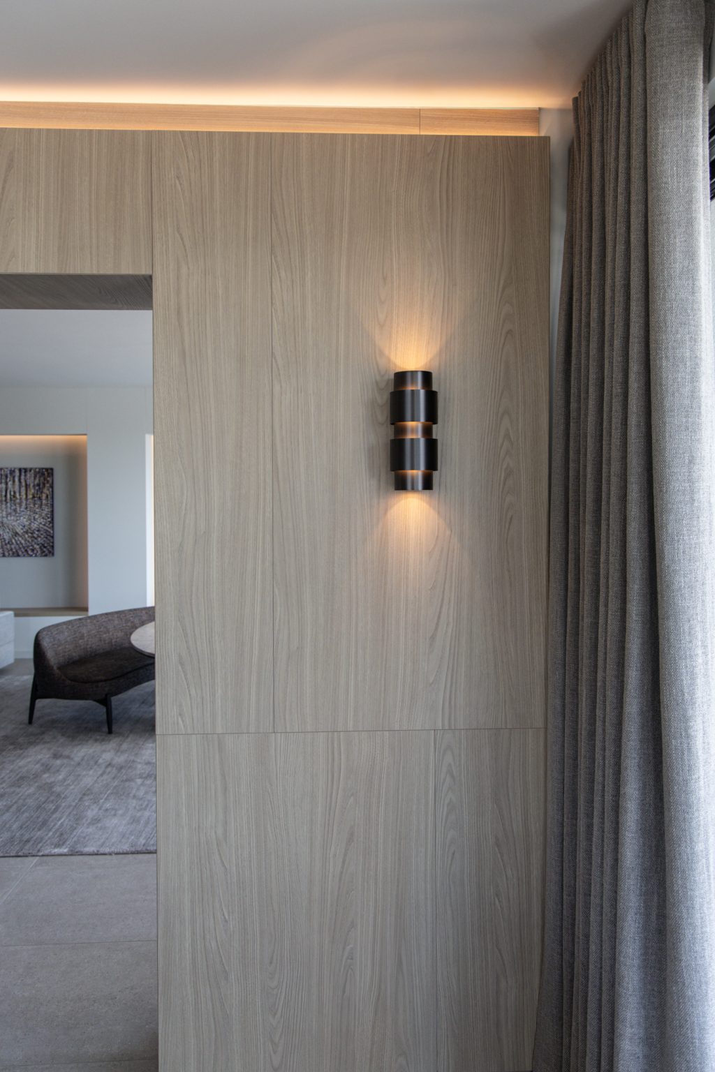 Wildenberg interieurarchitectuur interieurarchitect interiorarchitect keuken close up Decolegno CTO Ring Wall Scone Minotti